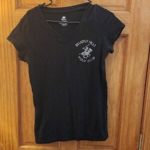 Beverly Hills Polo Club Black V-Neck Tee